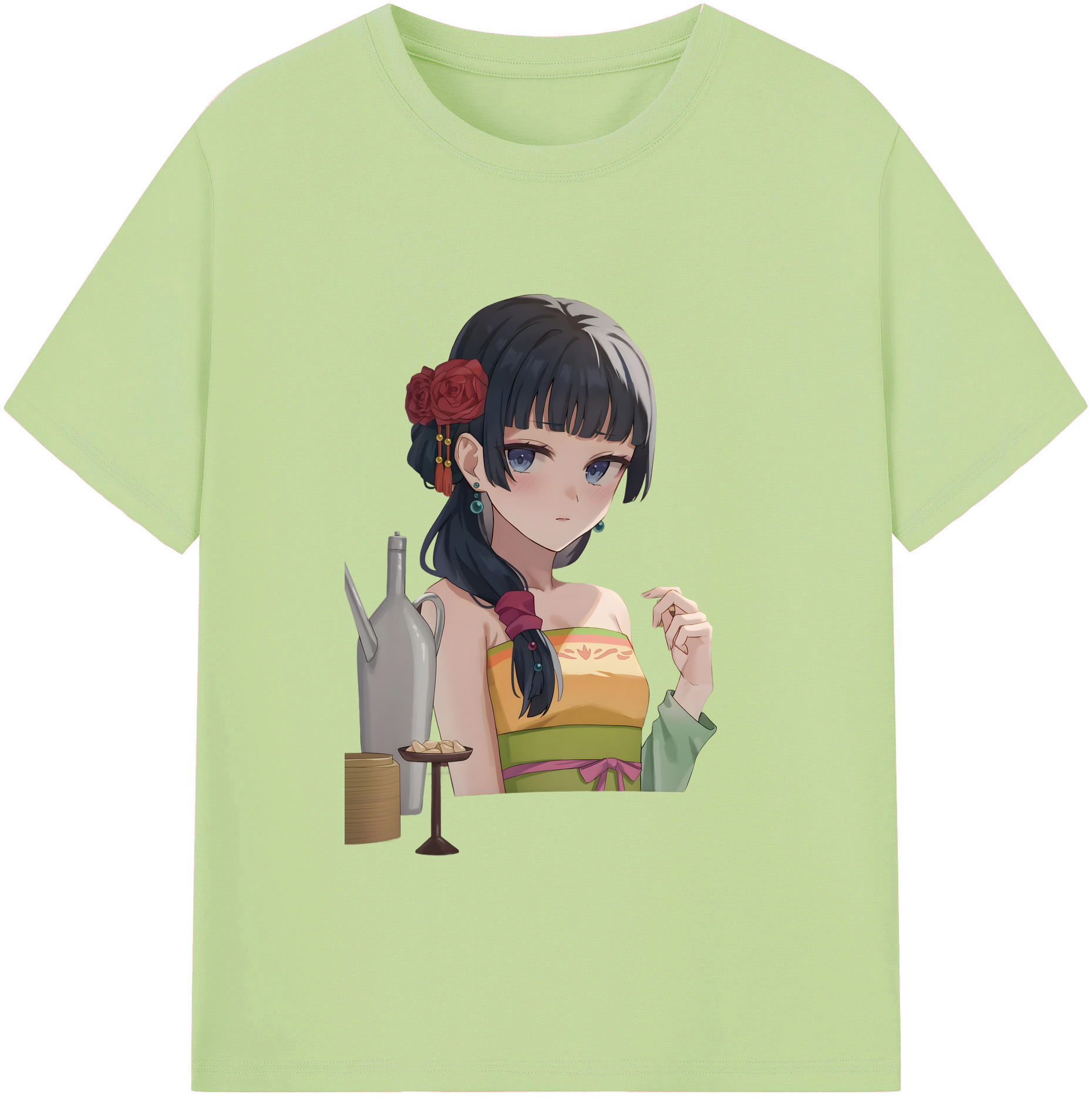 （画像用） 薬屋のひとりごと The Apothecary Diaries 綿100％半袖Tシャツ（フロントプリント）